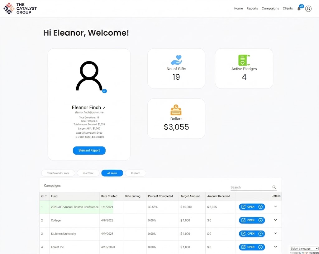 Donation Dashboard