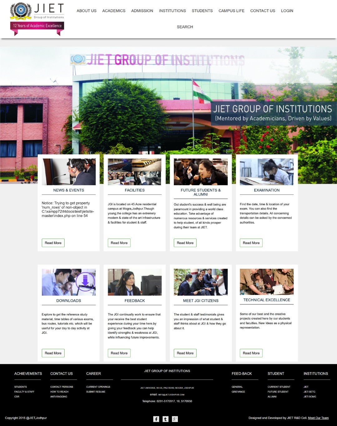 JIET College Portal