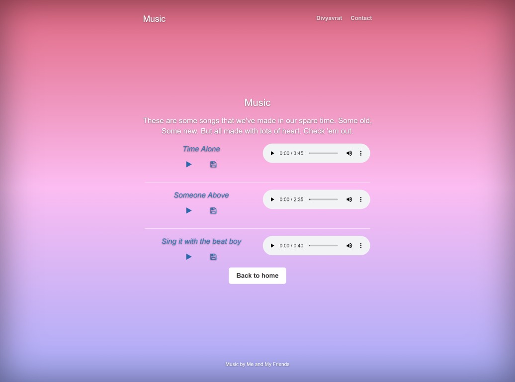 Music App Interface